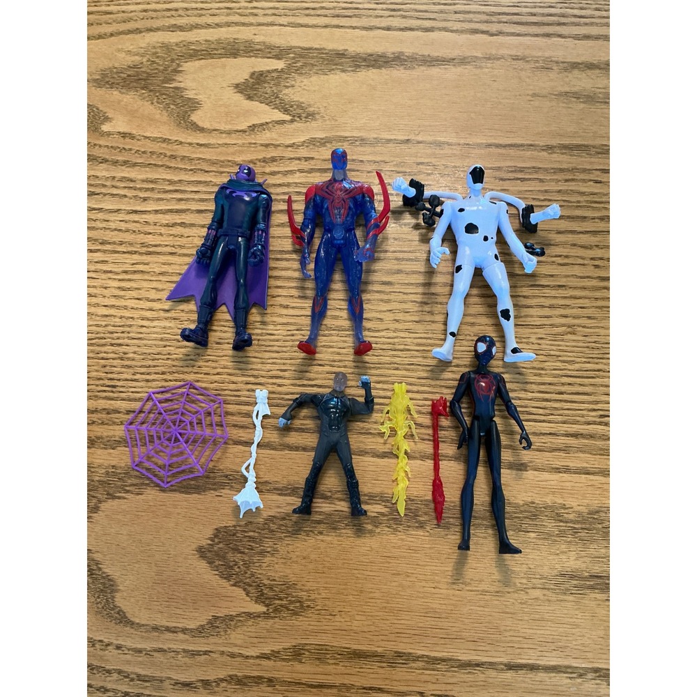 Spider-Man Across the Spider-Verse Action Figure Lot Miles Morales 2099 Spot 5pc